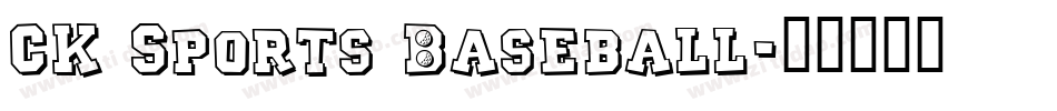 CK Sports Baseball字体转换